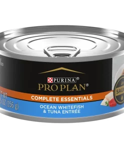 Purina Pro Plan Adult Ocean Whitefish & Tuna Entree in Sauce Canned Cat Food