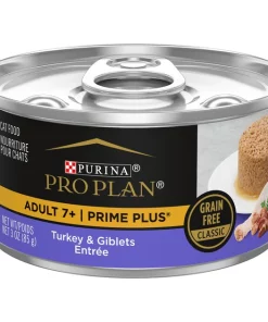 Purina Pro Plan Prime Plus Adult 7+ Turkey & Giblets Entree Classic Canned Cat Food