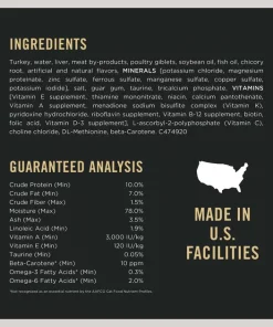 Purina Pro Plan Prime Plus Adult 7+ Turkey & Giblets Entree Classic Canned Cat Food -Elanco Sales 111109 PT4. SY630 V1636675612