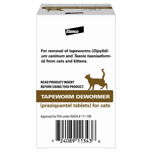 Elanco Dewormer for Tapeworms for Cats 2 Elanco Dewormer for Tapeworms for Cats - Image 2