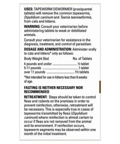 Elanco Dewormer for Tapeworms for Cats 13 Elanco Dewormer for Tapeworms for Cats -Elanco Sales 112342 PT4. SY630 V1634671901