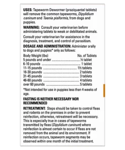 Elanco Dewormer for Tapeworms for Dogs -Elanco Sales 112344 PT4. SY630 V1634671925