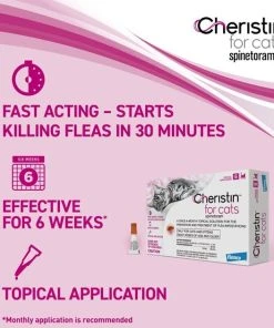 Cheristin Flea Spot Treatment for Cats, over 1.8 lbs 7 Cheristin Flea Spot Treatment for Cats, over 1.8 lbs -Elanco Sales 116174 PT2. SY630 V1554143552