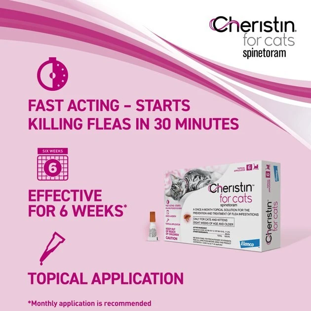 Cheristin Flea Spot Treatment for Cats, over 1.8 lbs 3 Cheristin Flea Spot Treatment for Cats, over 1.8 lbs - Image 3