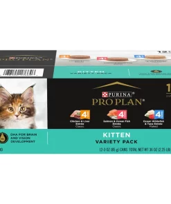 Purina Pro Plan Focus Kitten Favorites Variety Pack Canned Cat Food