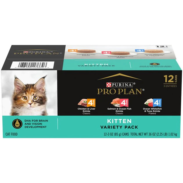 Purina Pro Plan Focus Kitten Favorites Variety Pack Canned Cat Food 1 Purina Pro Plan Focus Kitten Favorites Variety Pack Canned Cat Food