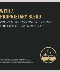Purina Pro Plan Salmon & Rice Formula High Protein 7+ Senior Dry Cat Food -Elanco Sales 131638 PT3. SY630 V1657907711