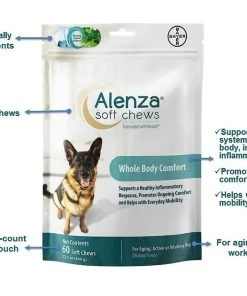 Alenza Soft Chews Whole Body Comfort Chicken Flavor Dog Supplement 15 Alenza Soft Chews Whole Body Comfort Chicken Flavor Dog Supplement -Elanco Sales 140869 PT6. SY630 V1511909088