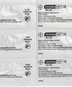 Advantage Multi Topical Solution for Cats, 9.1-18 lbs, (Purple Box) 12 Advantage Multi Topical Solution for Cats, 9.1-18 lbs, (Purple Box) -Elanco Sales 146312 PT5. SY630 V1561499219
