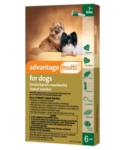 Advantage Multi Topical Solution for Dogs, 3-9 lbs, (Green Box) -Elanco Sales 146314 PT3. SY630 V1649337114