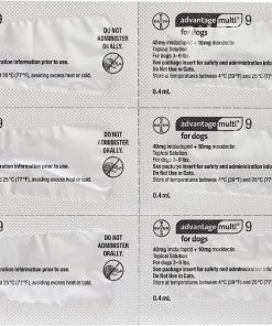 Advantage Multi Topical Solution for Dogs, 3-9 lbs, (Green Box) -Elanco Sales 146314 PT6. SY630 V1561553823