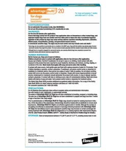 Advantage Multi Topical Solution for Dogs, 9.1-20 lbs, (Teal Box) -Elanco Sales 146316 PT3. SY630 V1643152614