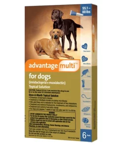Advantage Multi Topical Solution for Dogs, 55.1-88 lbs, (Blue Box) 11 Advantage Multi Topical Solution for Dogs, 55.1-88 lbs, (Blue Box) -Elanco Sales 146320 PT3. SY630 V1649337124