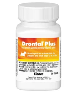 Drontal Plus Tablet for Small Dogs & Puppies, 2-25 lbs