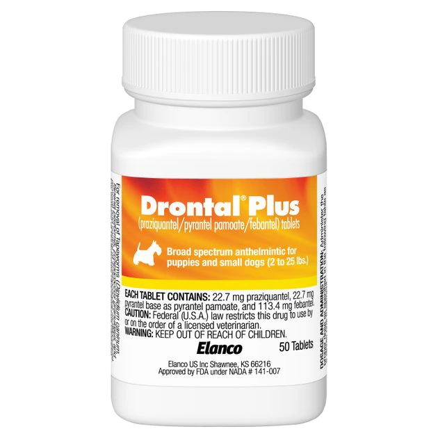 Drontal Plus Tablet for Small Dogs & Puppies, 2-25 lbs 1 Drontal Plus Tablet for Small Dogs & Puppies, 2-25 lbs