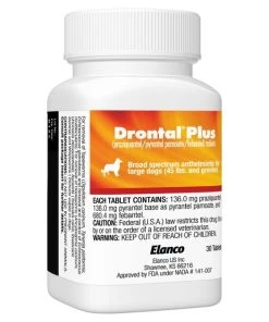 Drontal Plus Tablet for Large Dogs, over 45 lbs