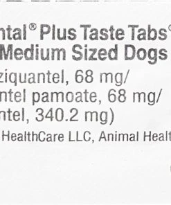Drontal Plus Chewable Tablet for Medium Dogs, 26-60 lbs -Elanco Sales 146349 PT2. SY630 V1527173815