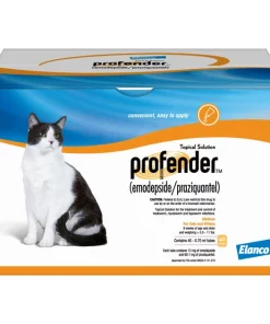 Profender Topical Solution for Cats, 5.5-11 lbs, (Orange Box)