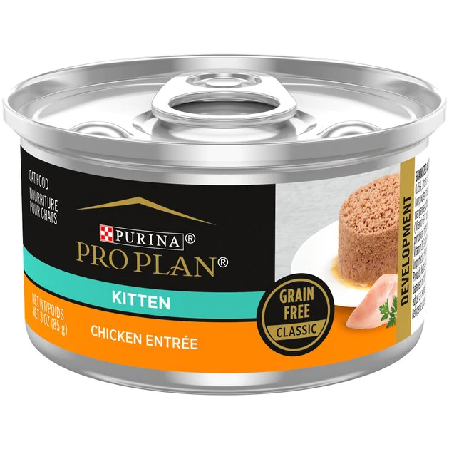 Purina Pro Plan Classic Chicken Grain-Free Kitten Entree Canned Cat Food 1 Purina Pro Plan Classic Chicken Grain-Free Kitten Entree Canned Cat Food