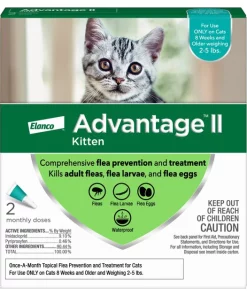 Advantage II Flea Spot Treatment for Cats, 2-5 lbs