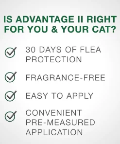 Advantage II Flea Spot Treatment for Cats, 2-5 lbs -Elanco Sales 150600 PT7. SY630 V1531943827