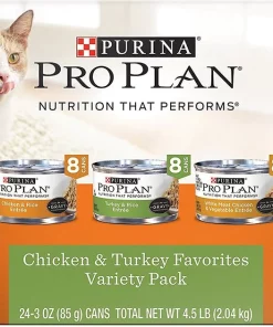 Purina Pro Plan Chicken & Turkey Favorites Variety Pack Canned Cat Food