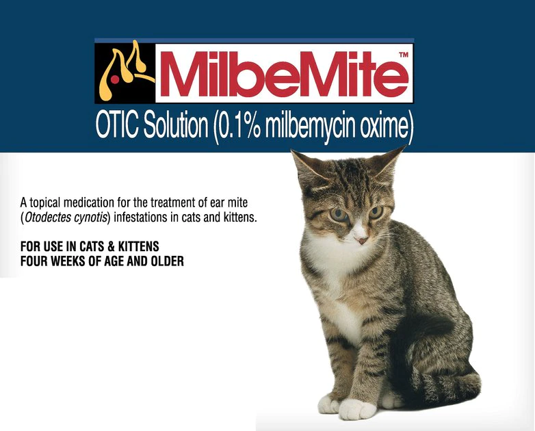 Milbemite Otic Solution for Cats 1 Milbemite Otic Solution for Cats