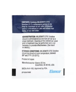 Milbemite Otic Solution for Cats 6 Milbemite Otic Solution for Cats -Elanco Sales 153679 PT3. SY630 V1597887713