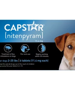 Capstar Flea Oral Treatment for Dogs, 2-25 lbs