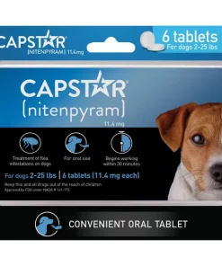 Capstar Flea Oral Treatment for Dogs, 2-25 lbs -Elanco Sales 154852 PT8. SY630 V1636564382