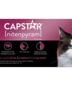 Capstar Flea Oral Treatment for Cats, 2-25 lbs