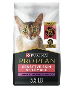 Purina Pro Plan Sensitive Skin & Stomach Turkey & Oat Meal Formula Dry Cat Food