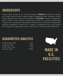 Purina Pro Plan Savor Classic Turkey & Chicken Entree Grain-Free Canned Dog Food 13 Purina Pro Plan Savor Classic Turkey & Chicken Entree Grain-Free Canned Dog Food -Elanco Sales 155522 PT4. SY630 V1634249843