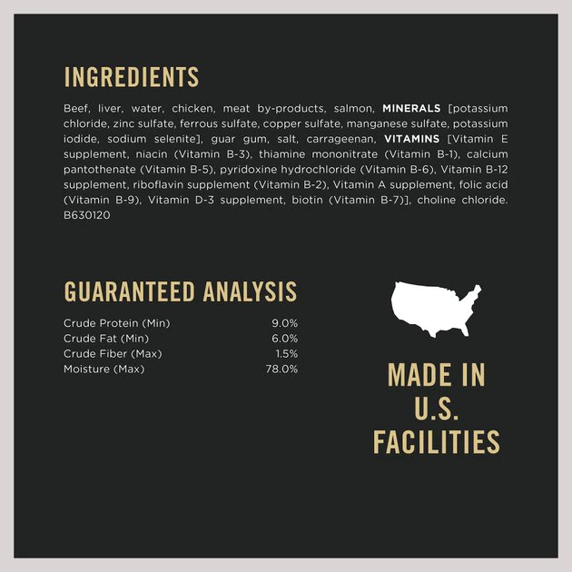 Purina Pro Plan Savor Classic Beef & Salmon Entree Grain-Free Canned Dog Food 5 Purina Pro Plan Savor Classic Beef & Salmon Entree Grain-Free Canned Dog Food - Image 5