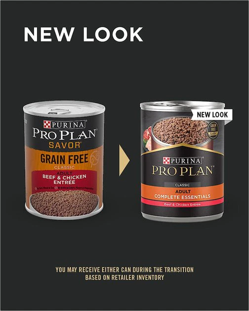 Purina Pro Plan Savor Classic Beef & Chicken Entree Grain-Free Canned Dog Food 2 Purina Pro Plan Savor Classic Beef & Chicken Entree Grain-Free Canned Dog Food - Image 2