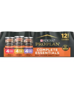 Purina Pro Plan Savor Classic 3 Entrees Variety Pack Grain-Free Canned Dog Food