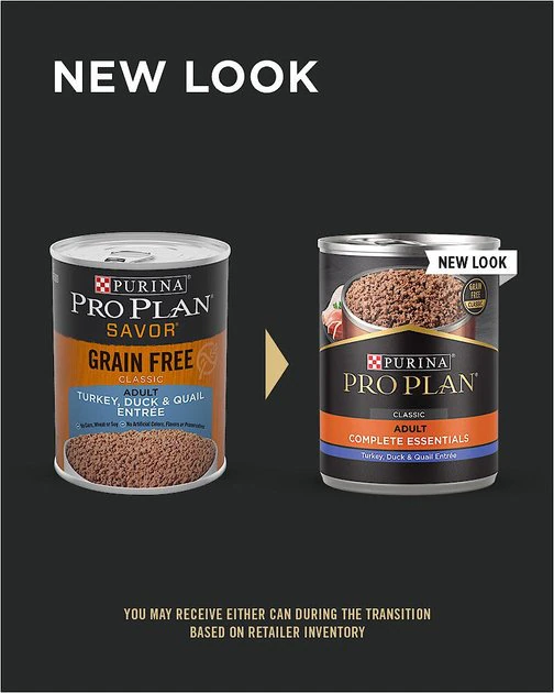Purina Pro Plan Savor Classic Turkey, Duck & Quail Entree Grain-Free Canned Dog Food 2 Purina Pro Plan Savor Classic Turkey, Duck & Quail Entree Grain-Free Canned Dog Food - Image 2