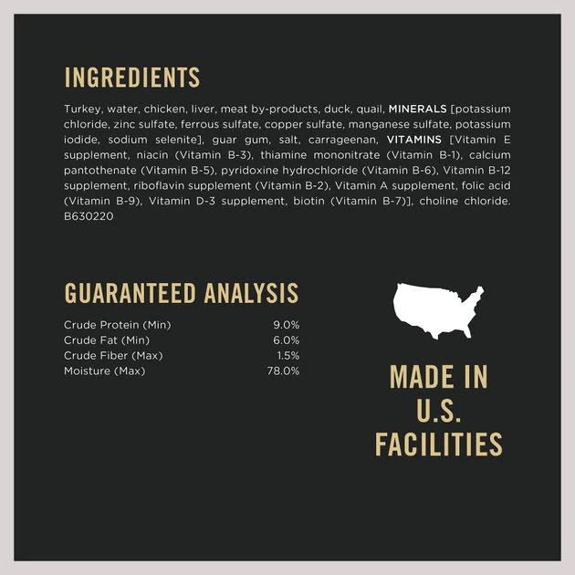 Purina Pro Plan Savor Classic Turkey, Duck & Quail Entree Grain-Free Canned Dog Food 5 Purina Pro Plan Savor Classic Turkey, Duck & Quail Entree Grain-Free Canned Dog Food - Image 5