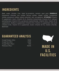 Purina Pro Plan Savor Classic Beef & Venison Entree Grain-Free Canned Dog Food -Elanco Sales 156335 PT4. SY630 V1634254892