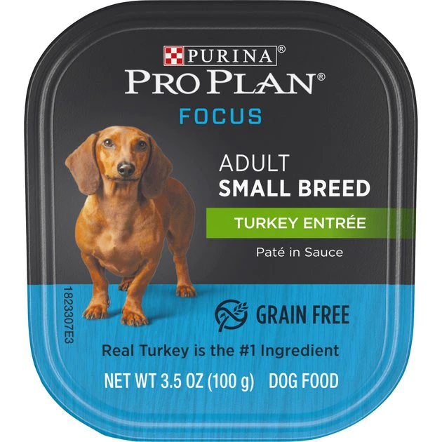 Purina Pro Plan Focus Small Breed Turkey Entree Grain-Free Wet Dog Food 1 Purina Pro Plan Focus Small Breed Turkey Entree Grain-Free Wet Dog Food