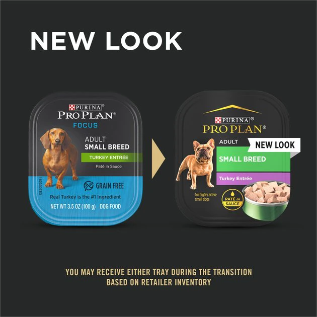 Purina Pro Plan Focus Small Breed Turkey Entree Grain-Free Wet Dog Food 2 Purina Pro Plan Focus Small Breed Turkey Entree Grain-Free Wet Dog Food - Image 2