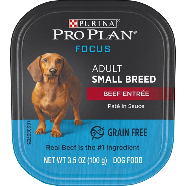 Purina Pro Plan Focus Small Breed Beef Entree Grain-Free Wet Dog Food 1 Purina Pro Plan Focus Small Breed Beef Entree Grain-Free Wet Dog Food