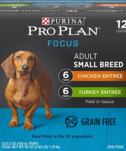 Purina Pro Plan Focus Small Breed Variety Pack Entree Grain-Free Wet Dog Food