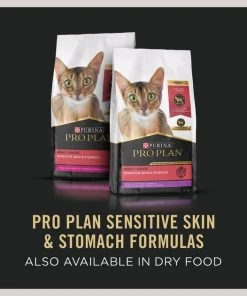 Purina Pro Plan Focus Sensitive Skin & Stomach Duck & Arctic Char Variety Pack Canned Cat Food, 3-oz can, case of 24 -Elanco Sales 216721 PT7. SY630 V1634246572