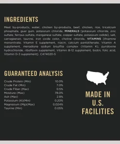 Purina Pro Plan Focus Adult Classic Urinary Tract Health Formula Beef & Chicken Entree Canned Cat Food -Elanco Sales 217729 PT4. SY630 V1634248290