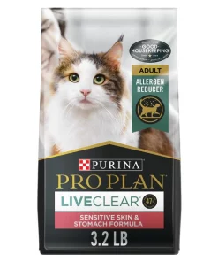 Purina Pro Plan LiveClear Sensitive Skin & Stomach Turkey & Oatmeal Formula Dry Cat Food