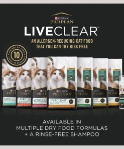 Purina Pro Plan LiveClear Sensitive Skin & Stomach Turkey & Oatmeal Formula Dry Cat Food -Elanco Sales 218798 PT6. SY630 V1649198833