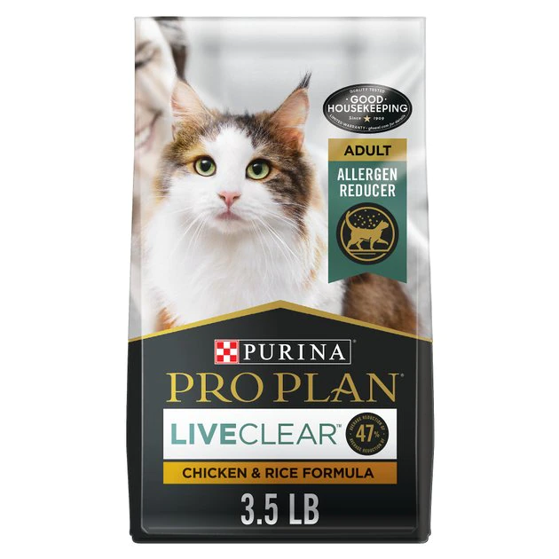 Purina Pro Plan LiveClear Probiotic Chicken & Rice Formula Dry Cat Food 1 Purina Pro Plan LiveClear Probiotic Chicken & Rice Formula Dry Cat Food