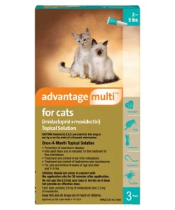Advantage Multi Topical Solution for Cats, 2-5 lbs (Turquoise Box)