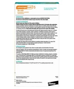Advantage Multi Topical Solution for Cats, 2-5 lbs (Turquoise Box) -Elanco Sales 238005 PT3. SY630 V1645818077